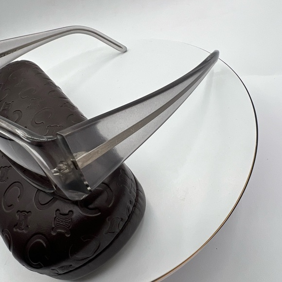 Celine EUC transparent grey sunglasses with branded case … - Picture 5 of 10